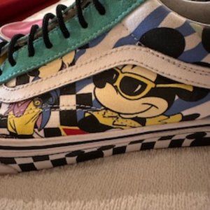 Vans Mickey Disney Old Skool Side Tape Sneaker Mens